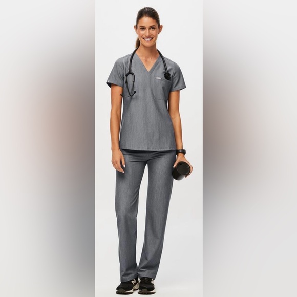 Figs Catarina Top and Livingston Basic Scrub Pants size XS‎ Set - Picture 1 of 11
